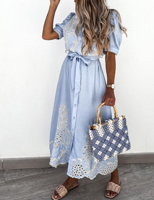 Bella Embroidered Dress