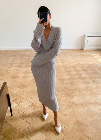 Aline Chic Knitted Set