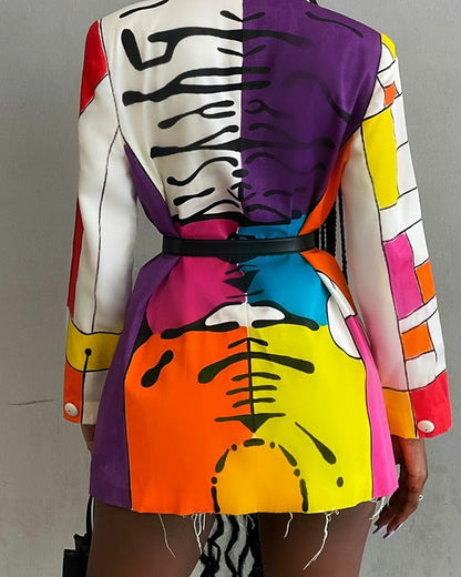 Lora Abstract Blazer