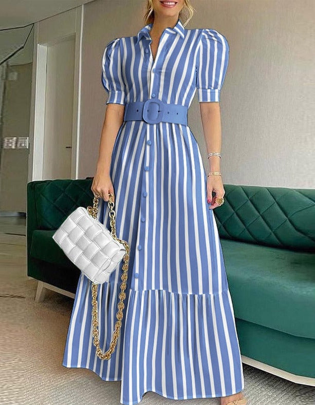 Linda Puff Sleeves Dress