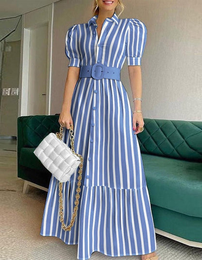 Linda Puff Sleeves Dress