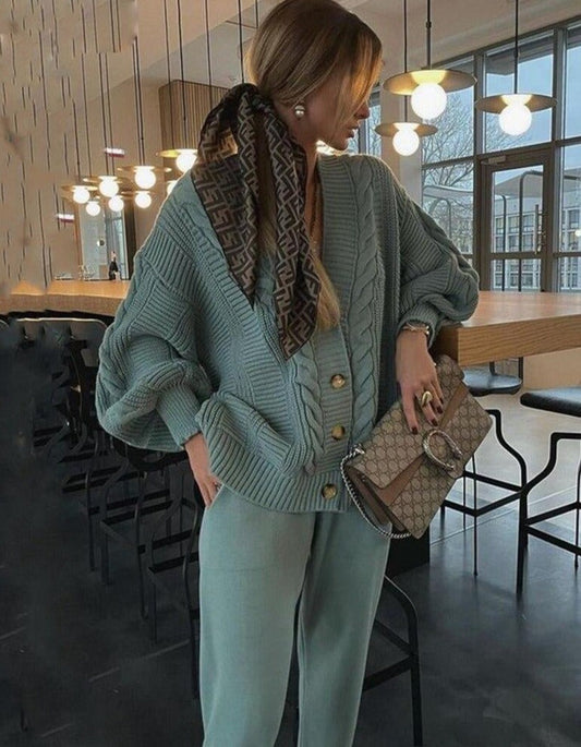 Varvara Cardigan & Pants Set