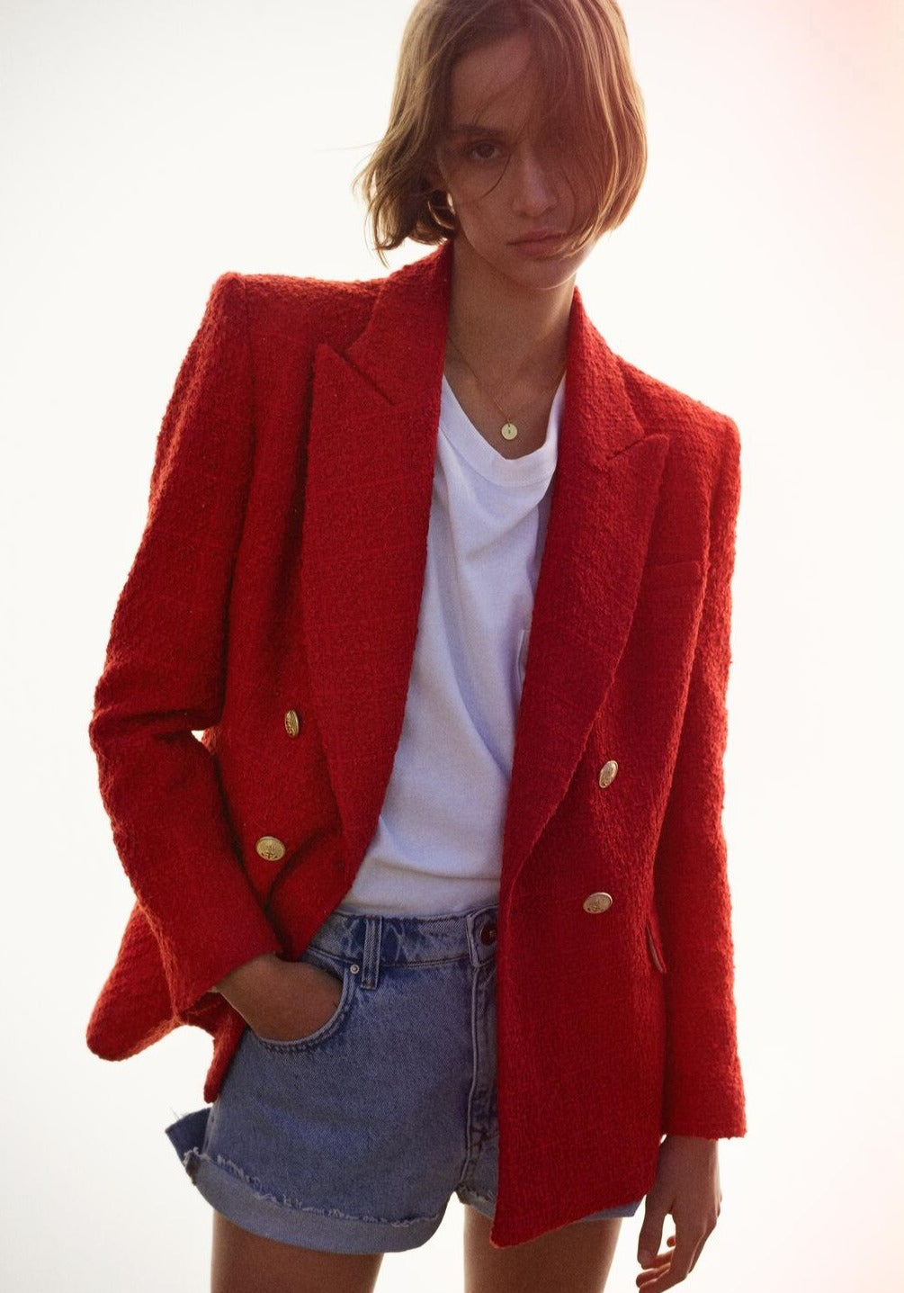 Noella Color Tweed Blazer