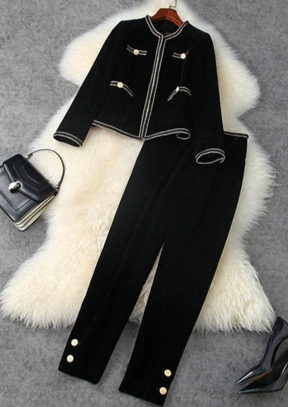 Riney Velvet Blazer & Pantalone