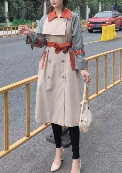 Lanna Colorblock Trench Coat