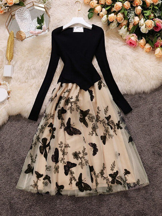 Illona Butterfly Knit Dress