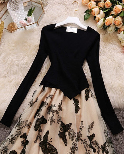 Illona Butterfly Knit Dress