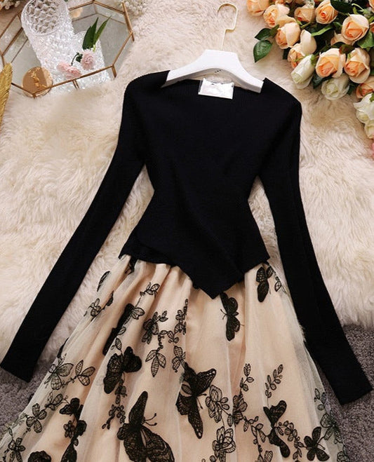 Illona Butterfly Knit Dress