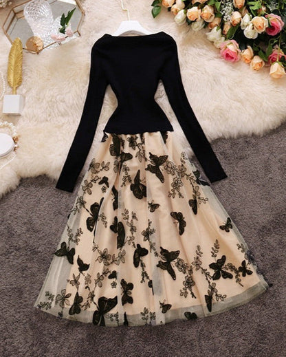 Illona Butterfly Knit Dress