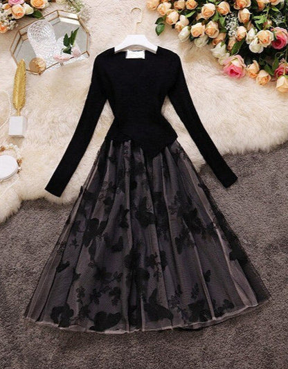 Illona Butterfly Knit Dress