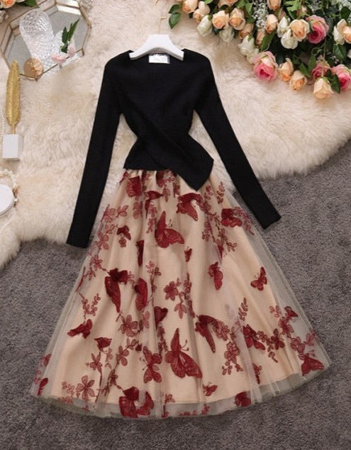 Illona Butterfly Knit Dress