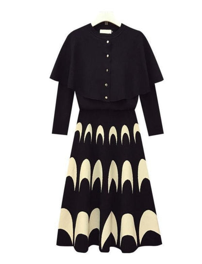 Kiona Korean Knit Skirt & Top