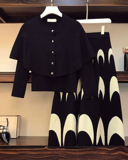 Kiona Korean Knit Skirt & Top