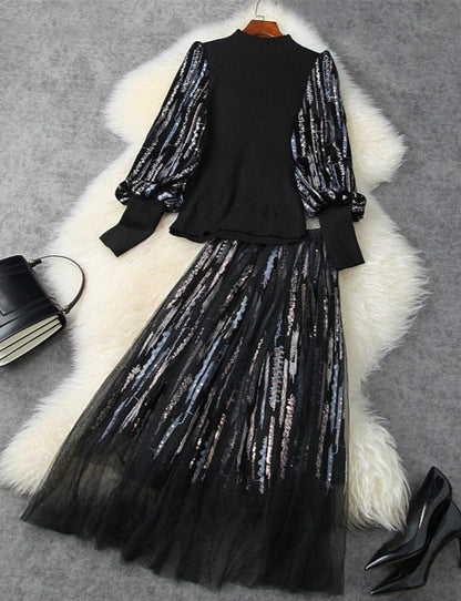 Anabella Knit Sequins Set