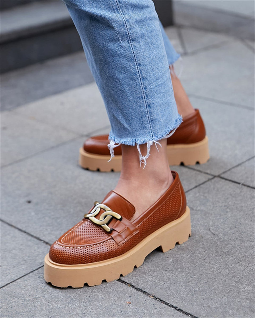 Nelly Genuine Leather Loafers