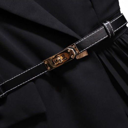 Tarra Blazer Pleated Dress