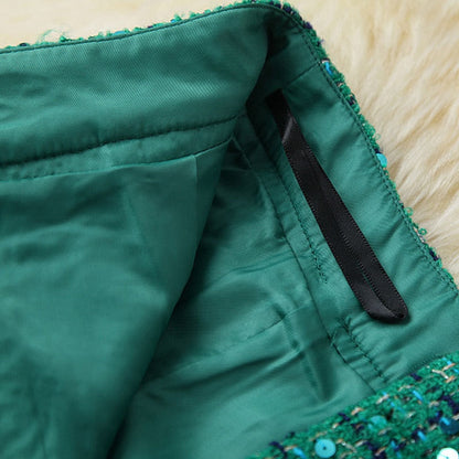 Polly Tweed Sequins Blazer & Skirt