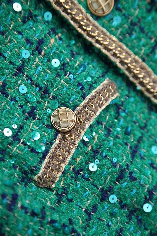 Polly Tweed Sequins Blazer & Skirt