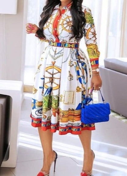 Rosy African  Dress /Plus Size
