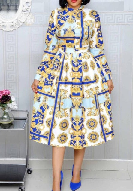 Rosy African  Dress /Plus Size