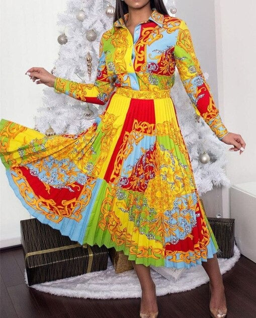 Rosy African  Dress /Plus Size