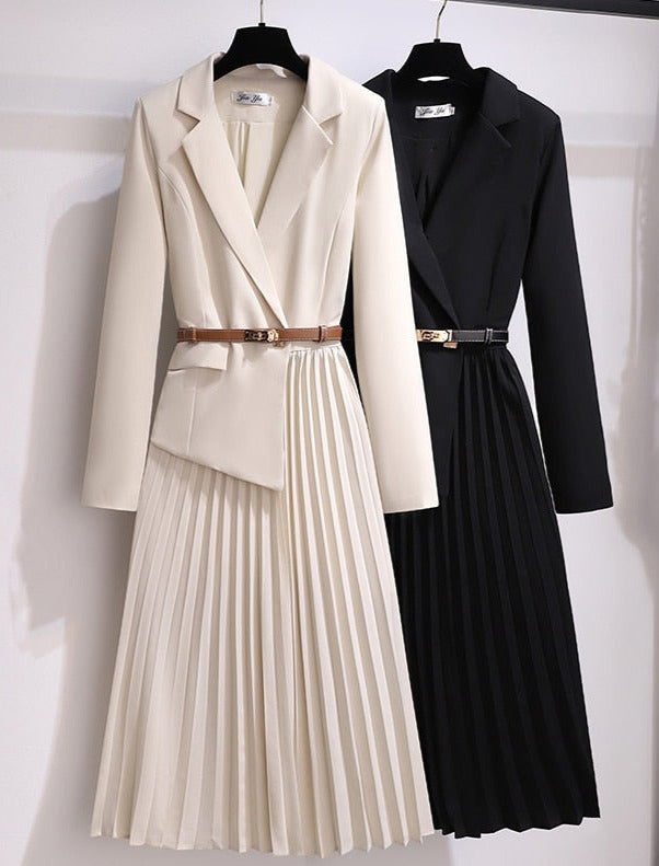 Tarra Blazer Pleated Dress