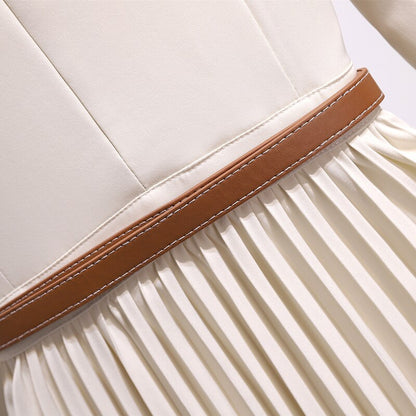 Tarra Blazer Pleated Dress
