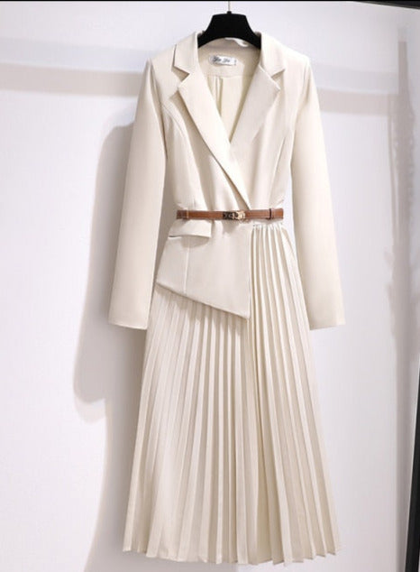 Tarra Blazer Pleated Dress
