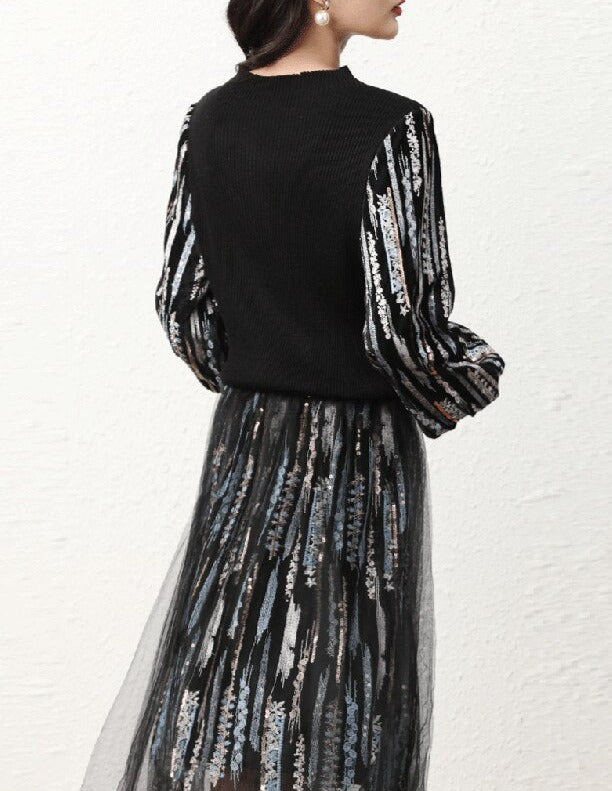 Anabella Knit Sequins Set