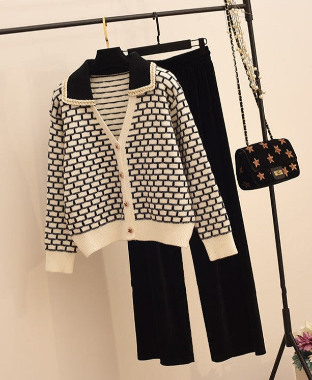 Lurdes Geometric Knit Set