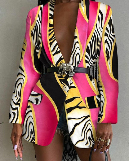 Lora Abstract Blazer