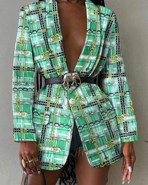 Lora Abstract Blazer