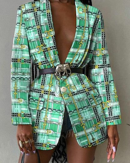 Lora Abstract Blazer