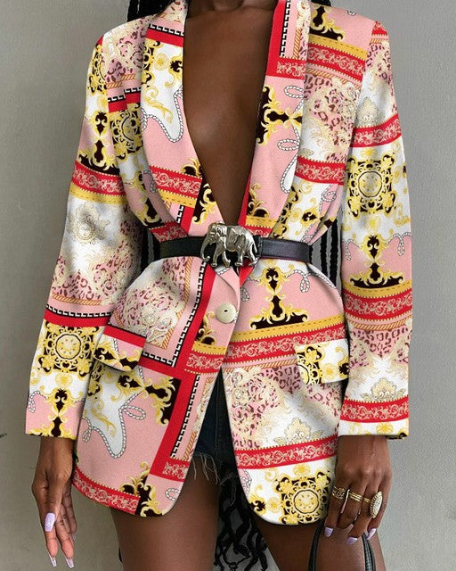 Lora Abstract Blazer