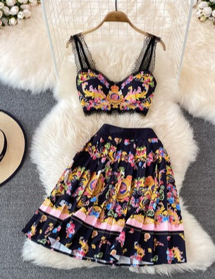 Patricia Top & Skirt Set