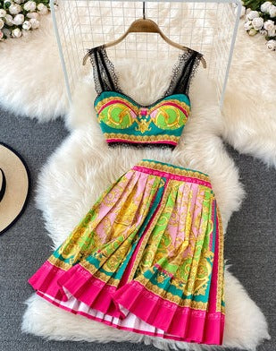 Patricia Top & Skirt Set