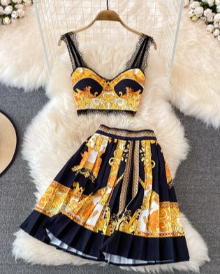 Patricia Top & Skirt Set