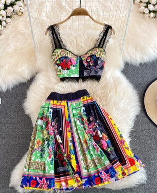Patricia Top & Skirt Set