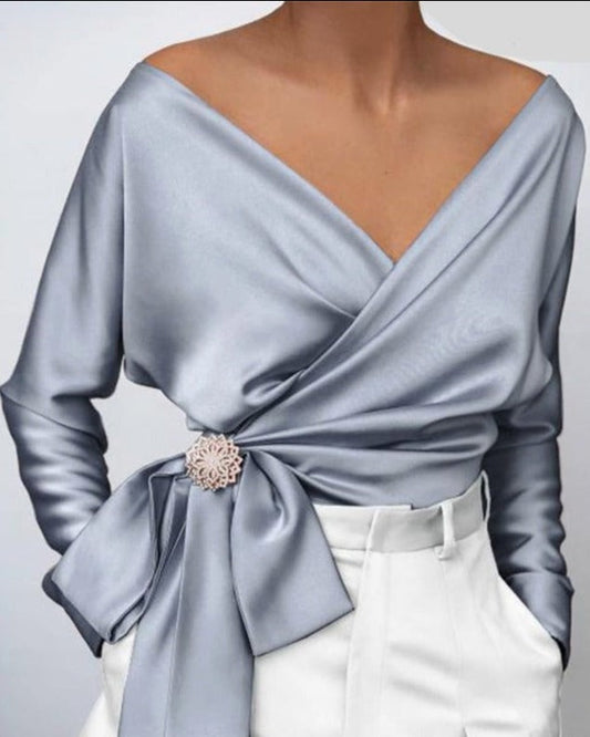 Vonda V-Neck Top /Plus Size/