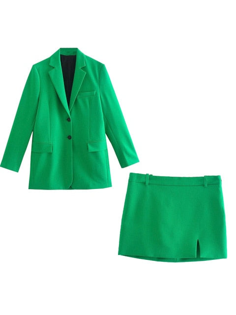 Khola Chic Blazer & Skirt