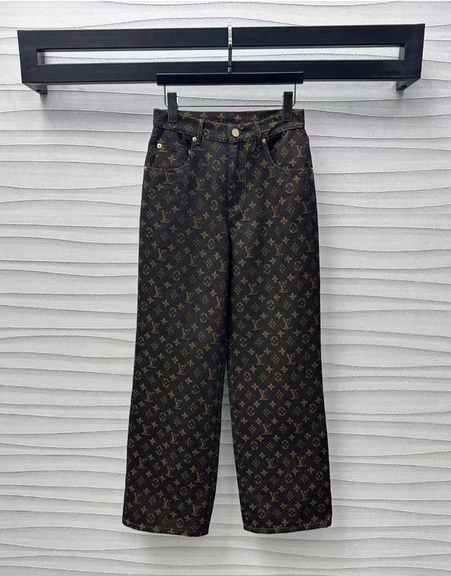 LV Monogram Denim Set