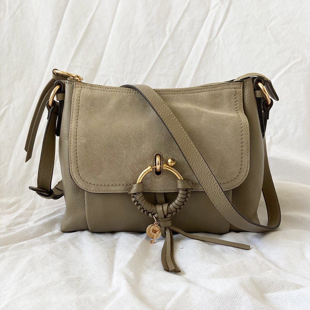 See by Chloé Joan Shoulder Motty Grey Bag