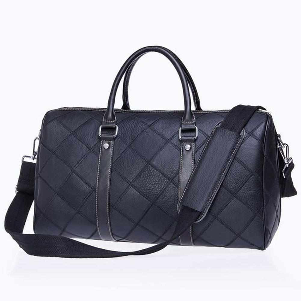 Sky Madrid Leather Duffle Bag