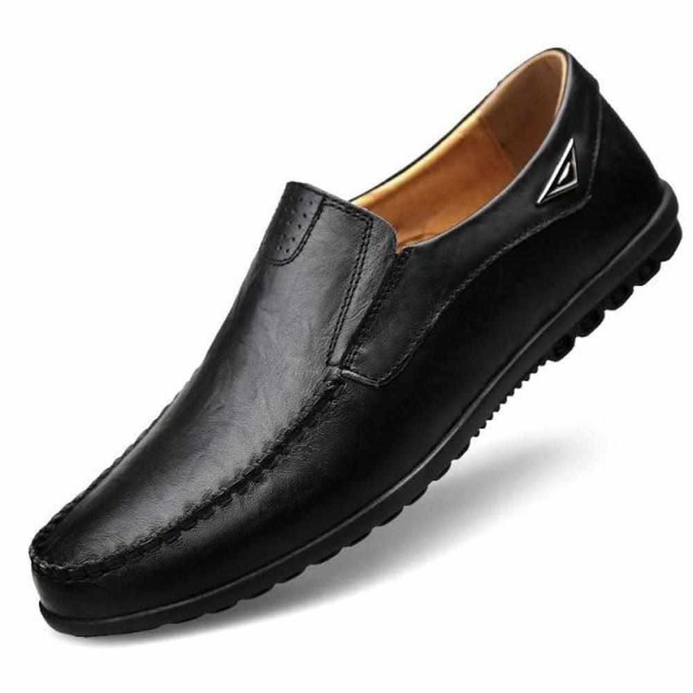 Sky Madrid Leather Driving Slip-On Shoes