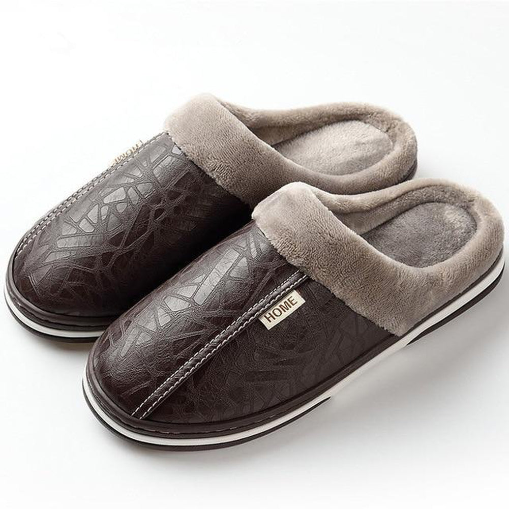 Waterproof Non-Slip Plush Slippers