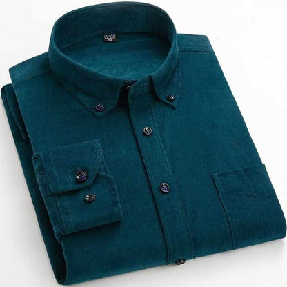 Sky Madrid Corduroy Button-Down Shirt