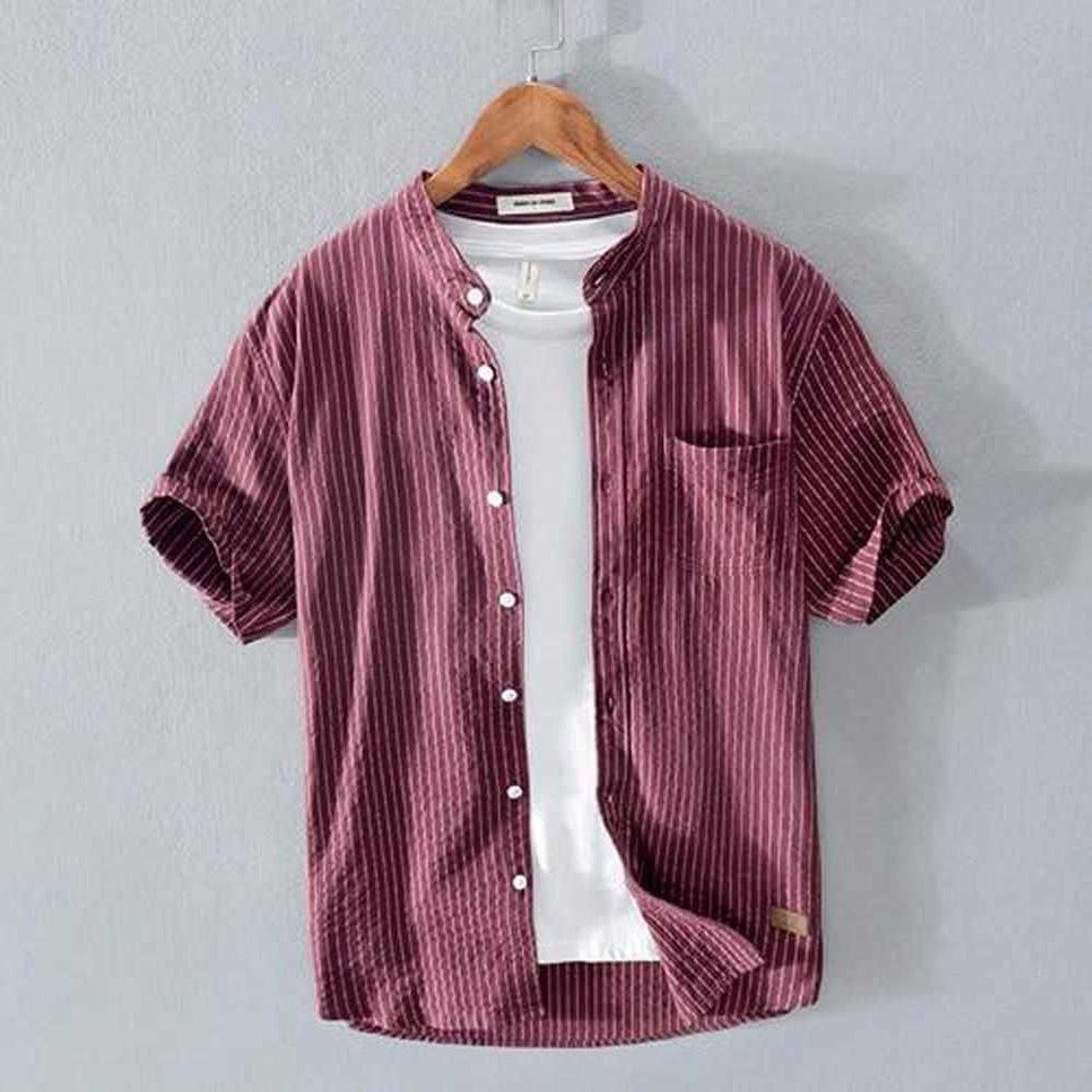 Saint Morris Striped Short Sleeve Shirt