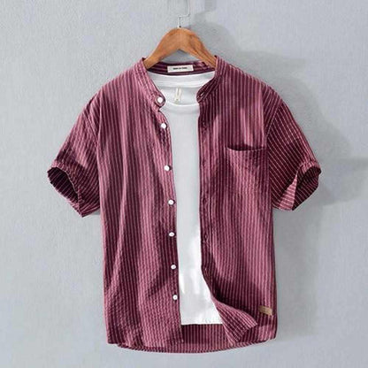 Saint Morris Striped Short Sleeve Shirt