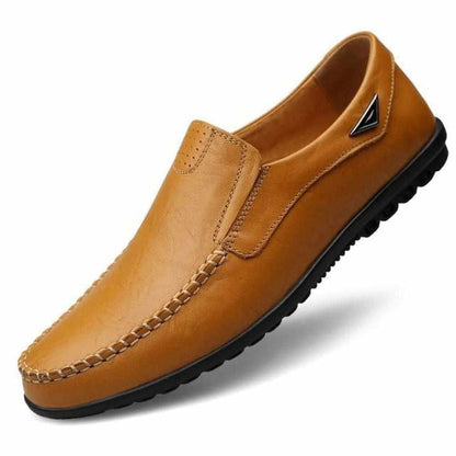 Sky Madrid Leather Driving Slip-On Shoes