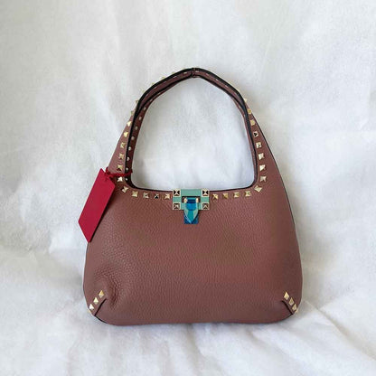 Valentino dusty pink rockstud shoulder bag